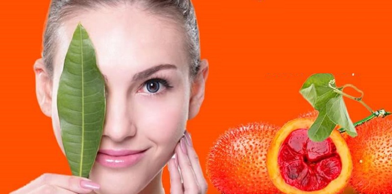 Trẻ hóa da mặt bằng dầu Gấc